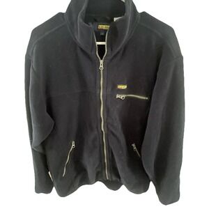 Men's‎ L Two‑Fisted Blaklader Fleece Work Jacket Wind & Water‑Resistant Black
